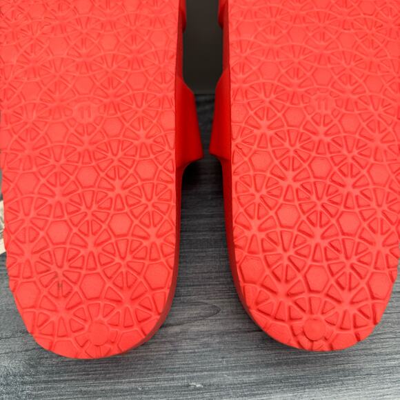 NEW Shade & Shore Women’s Neida EVA Two band Sandals Coral Red Size 11 - Picture 9 of 10